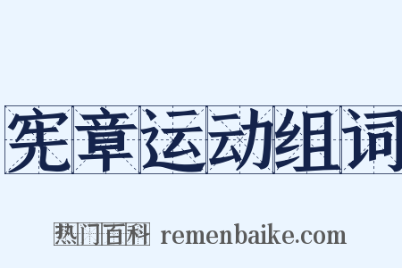宪章运动组词是什么意思的图片